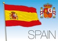 Spain flag and coat of arms