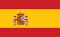 Spain flag vector graphic. Rectangle Spanish flag illustration. Spain country flag is a symbol of freedom, patriotism and