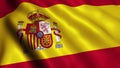 Spain Flag Video Footage Animation - 4K