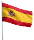 Spain Flag Waving Royalty Free Stock Photo