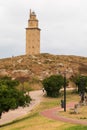Hercules Tower La Corunna Spain Royalty Free Stock Photo