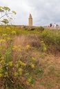 Hercules Tower La Corunna Spain Royalty Free Stock Photo