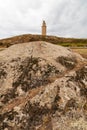 Hercules Tower La Corunna Spain Royalty Free Stock Photo