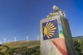 Spain, Galicia, Camino de Santiago Milestone