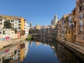 Spain. Girona River and building 1