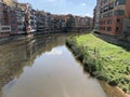 Spain. Girona River and  building 2 Royalty Free Stock Photo