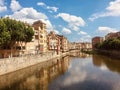 Spain Girona stunning street views of houses