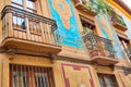 Narrow Granada streets in a historic city center