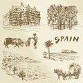 Spain - hand drawn collection