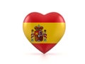 Spain heart flag