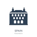 spain icon in trendy design style. spain icon isolated on white background. spain vector icon simple and modern flat symbol for Royalty Free Stock Photo