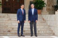 Spain King Felipe and Prime minister Pedro Sanchez meet for their traditional summer meeting