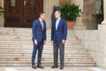 Spain King Felipe and Prime minister Pedro Sanchez meet for their traditional summer meeting