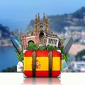 Spain, landmarks Madrid and Barcelona, travel Royalty Free Stock Photo