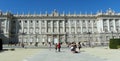 Spain, Madrid, Armory Square (Plaza de la ArmerÃ­a), Royal Palace of Madrid