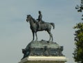 Spain, Madrid, El Retiro Park, monument to Alfonso XII, statue of the king Royalty Free Stock Photo