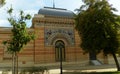 Spain, Madrid, El Retiro Park, Palacio de Velazquez (Velazquez Palace Royalty Free Stock Photo