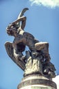Spain, Madrid, Fallen Angel sculpture in Retiro Park Royalty Free Stock Photo