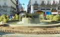 Spain, Madrid, Puerta del Sol, city fountain