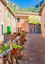 Valldemossa, beautiful old village on Majorca island, Spain Royalty Free Stock Photo