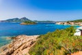 Panoramic view of seascape at coast of Sant Elm on Majorca, Spain Balearic Islands