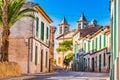 Spain Majorca, street at the old mediterranean small town Calonge