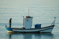 SPAIN, MALAGA - OCTOBER 30 2009: Fisherman at El Palo shore early in the morning