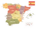 Spain map - Vuntage