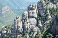 Spain, mountain range of Monserrat. Royalty Free Stock Photo