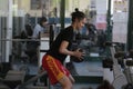 Spain National Basketball women team Alba torrens training at gym in mallorca