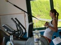 Spain National Basketball women team training at gym