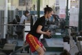 Spain National Basketball women team training at gym