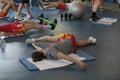 Spain National Basketball women team training at gym in mallorca