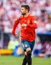 Spain national football team centre-back Gerard Pique Royalty Free Stock Photo