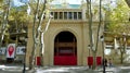 Spain, Pamplona, Calle Amaya, Plaza de Toros de Pamplona, main entrance gate