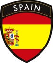 Spain patch flag