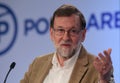 Spain prime minister Mariano Rajoy during speech in Palma