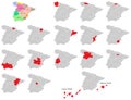 Spain provinces maps