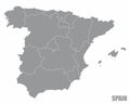 Spain regions map