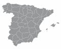 Spain regions map