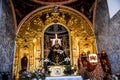 The little hermitage church in Nerja on the Costa del So at Christmas