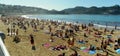 Spain, San Sebastian, Beach of La Concha, beach in summer sunny day