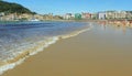 Spain, San Sebastian, Beach of La Concha, beach on a sunny day