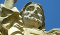 Spain, San Sebastian, Mount Urgull, Mota Castle, head of the statue of Christ