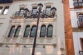 Seville streets at an early sunset in historic city center