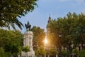 Seville streets at an early sunset in historic city center