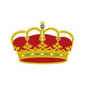 Spain shield crown isolated icon