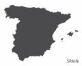 Spain silhouette map
