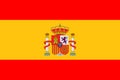 Spain. Spanish flag, illustration of the Spanish flag. Image of the Flag of Spain in original colors. Image jpg, RGB. Illustration