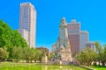 Spain Square Plaza de Espana is a large square, a popular tou Royalty Free Stock Photo